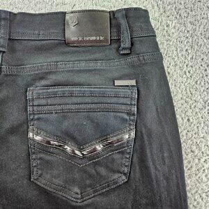 Nick Danger Jeans Mens 36x30 (35x29) Black Slim Straight Modern‎ Stretch